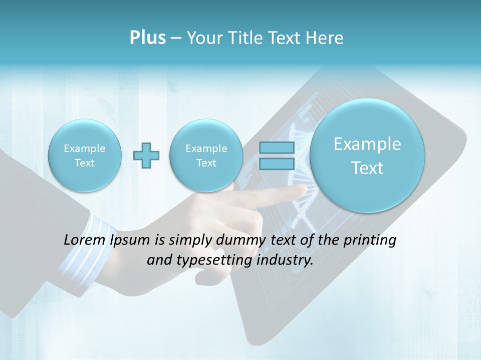 Gadget Microscopic Defocused PowerPoint Template