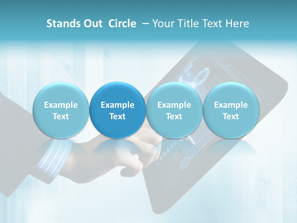 Gadget Microscopic Defocused PowerPoint Template