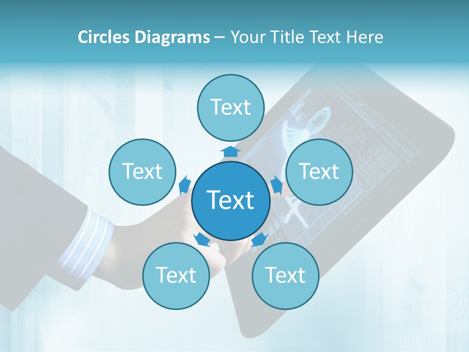 Gadget Microscopic Defocused PowerPoint Template