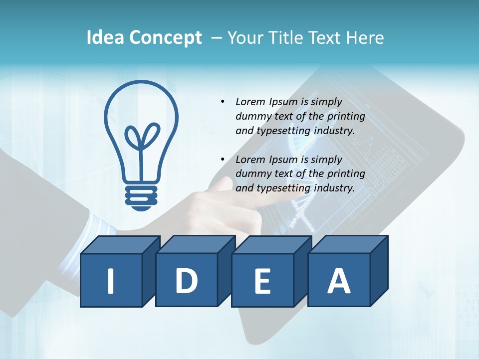 Gadget Microscopic Defocused PowerPoint Template