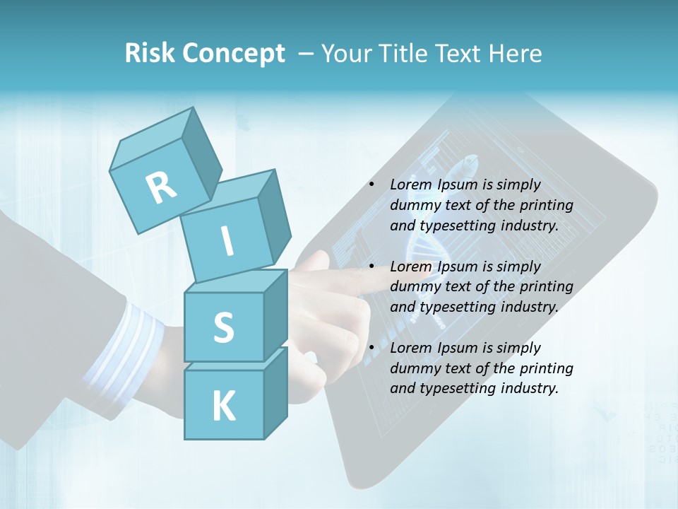 Gadget Microscopic Defocused PowerPoint Template