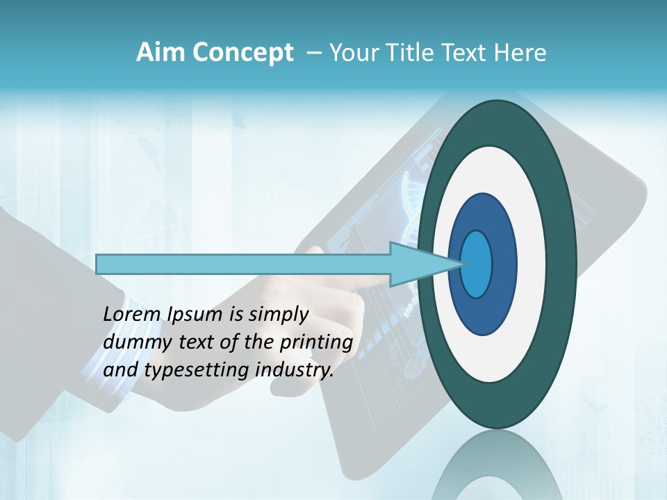 Gadget Microscopic Defocused PowerPoint Template