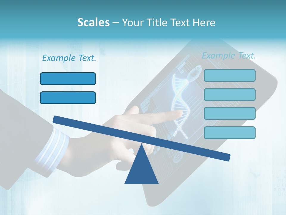 Gadget Microscopic Defocused PowerPoint Template