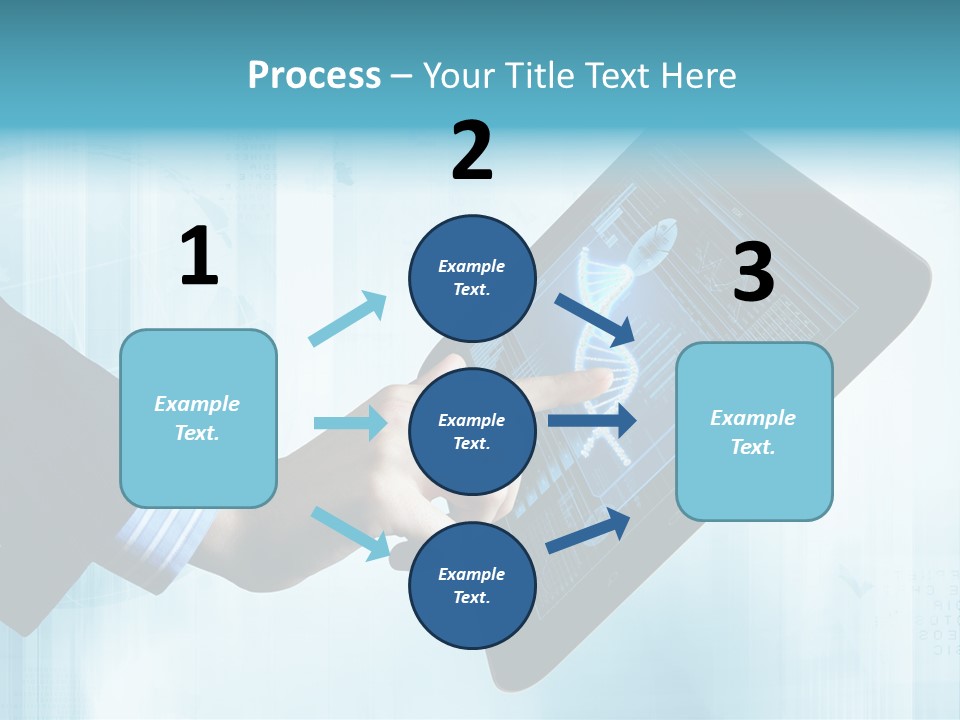 Gadget Microscopic Defocused PowerPoint Template
