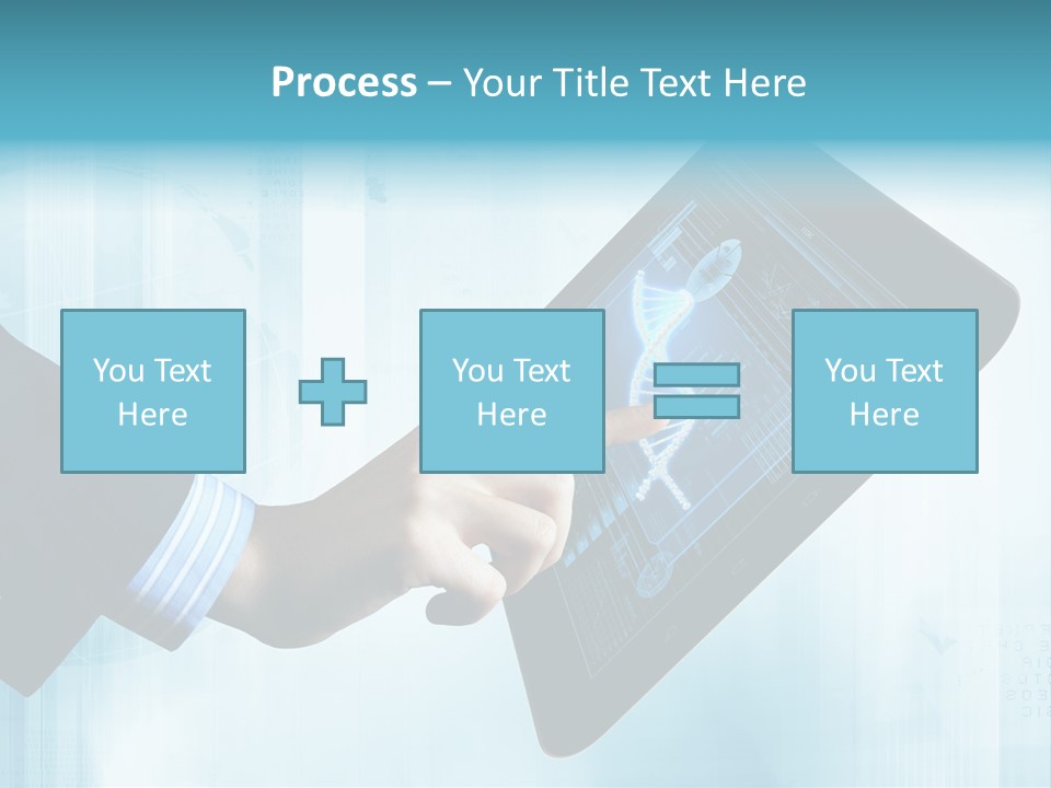 Gadget Microscopic Defocused PowerPoint Template