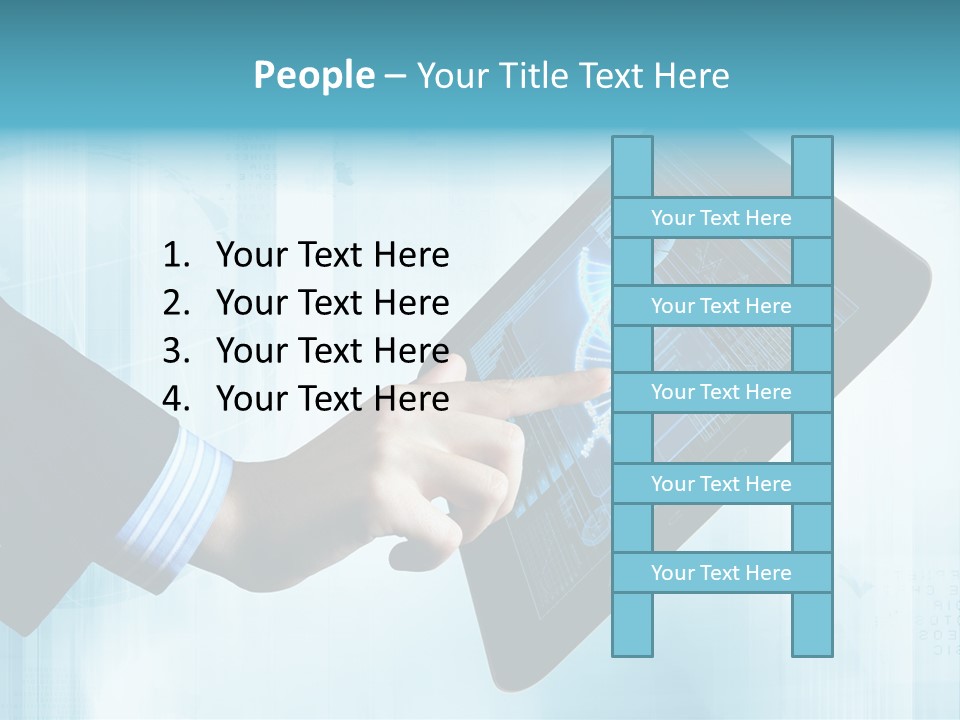 Gadget Microscopic Defocused PowerPoint Template