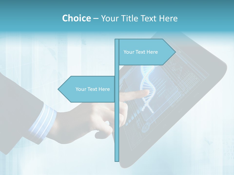 Gadget Microscopic Defocused PowerPoint Template
