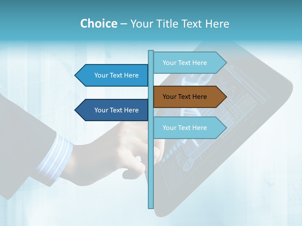 Gadget Microscopic Defocused PowerPoint Template