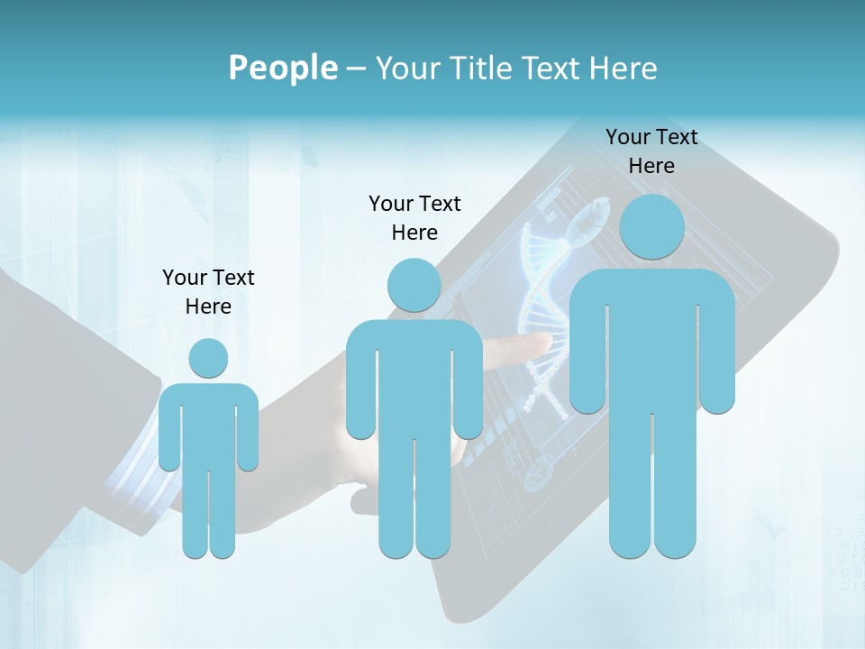 Gadget Microscopic Defocused PowerPoint Template