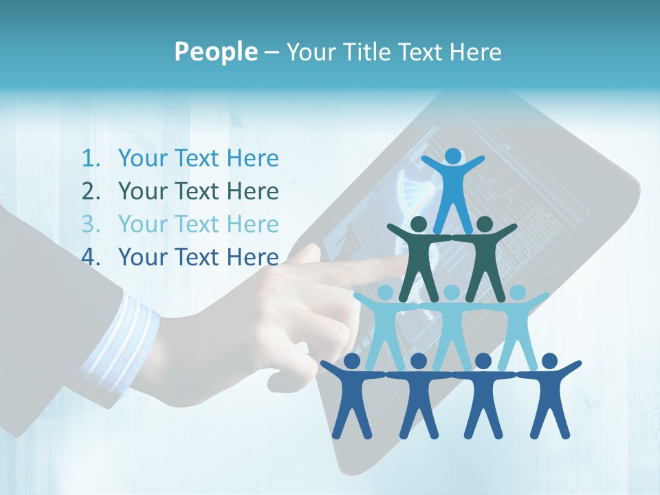 Gadget Microscopic Defocused PowerPoint Template