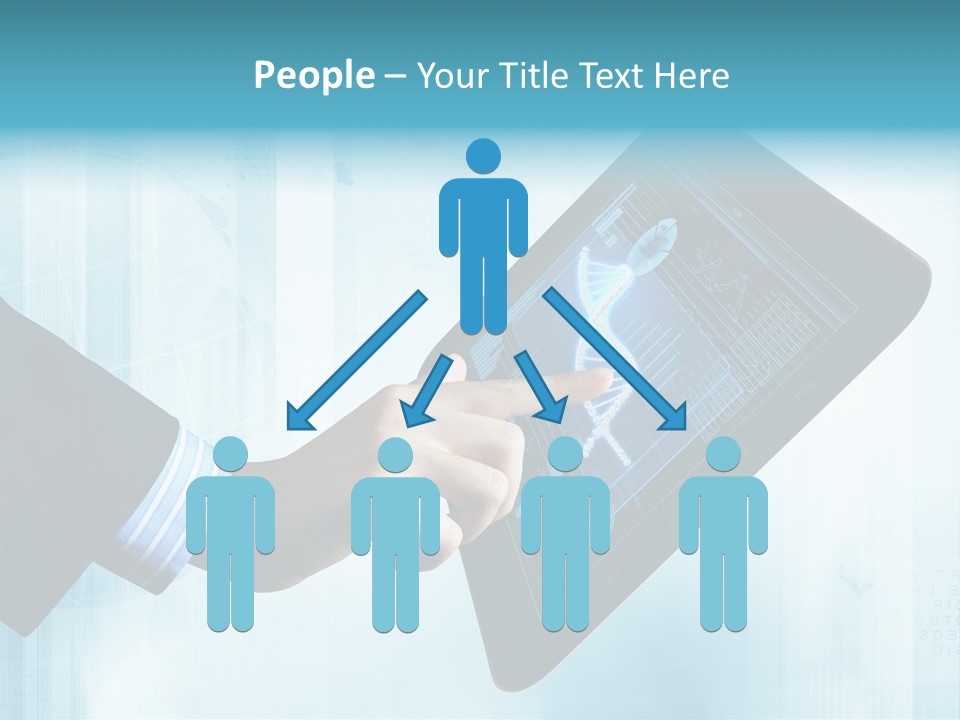 Gadget Microscopic Defocused PowerPoint Template