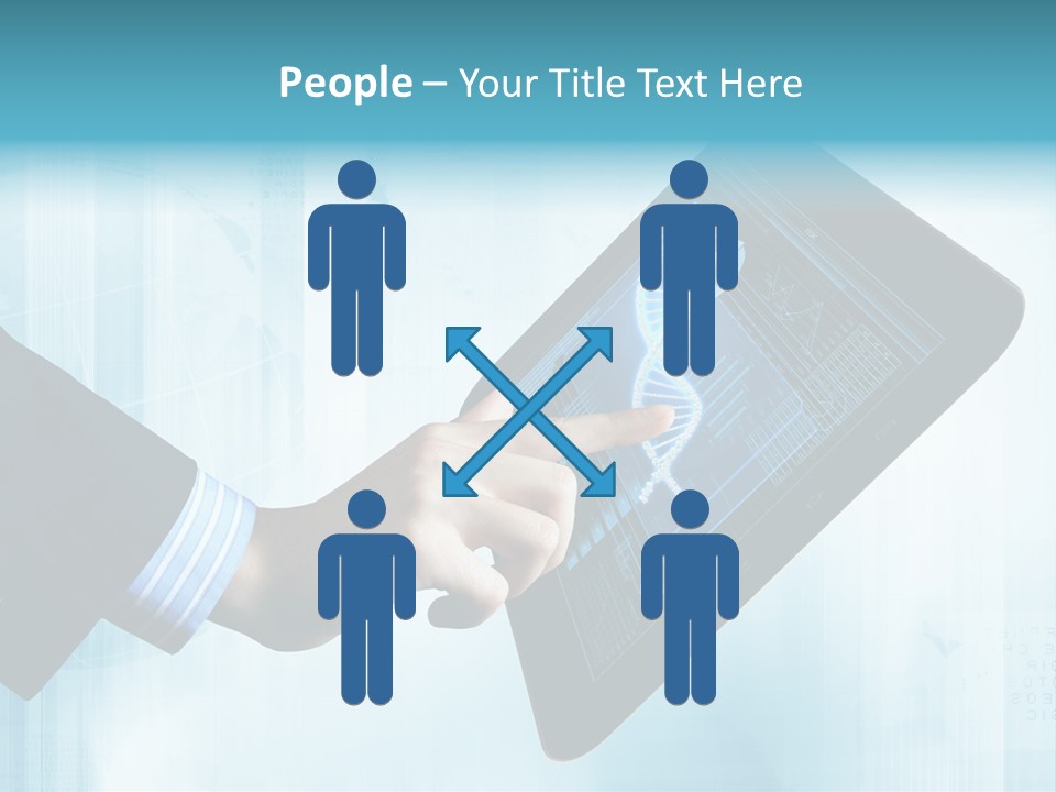 Gadget Microscopic Defocused PowerPoint Template