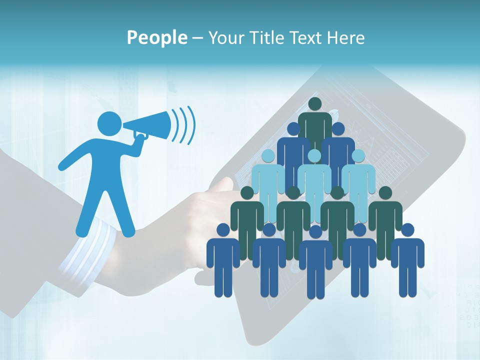 Gadget Microscopic Defocused PowerPoint Template