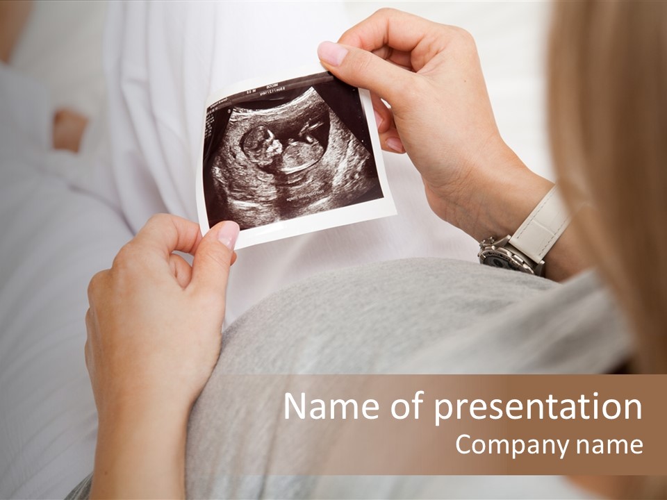 Scan Mother Looking PowerPoint Template