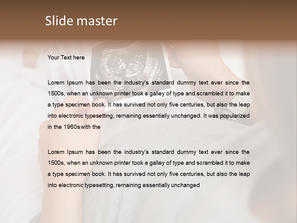 Scan Mother Looking PowerPoint Template