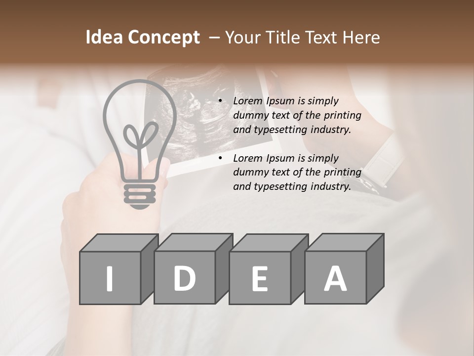 Scan Mother Looking PowerPoint Template