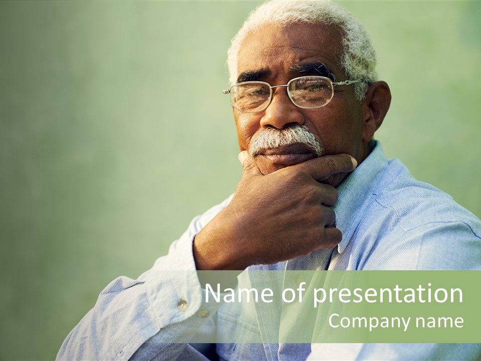 Camera Black One Person PowerPoint Template