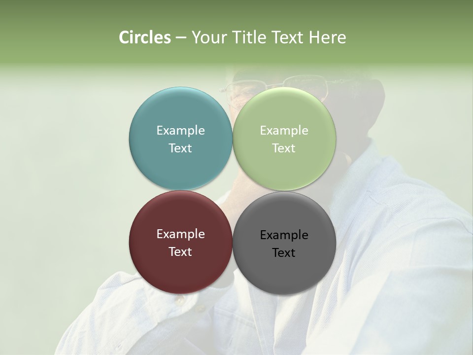 Camera Black One Person PowerPoint Template