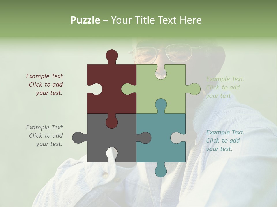 Camera Black One Person PowerPoint Template