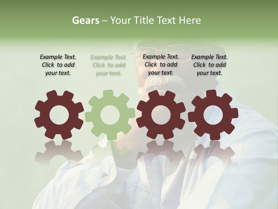 Camera Black One Person PowerPoint Template