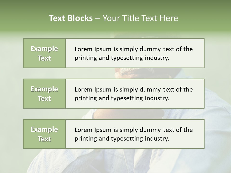 Camera Black One Person PowerPoint Template