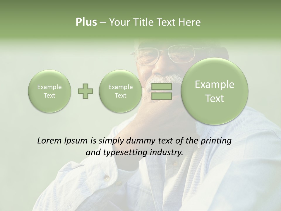 Camera Black One Person PowerPoint Template