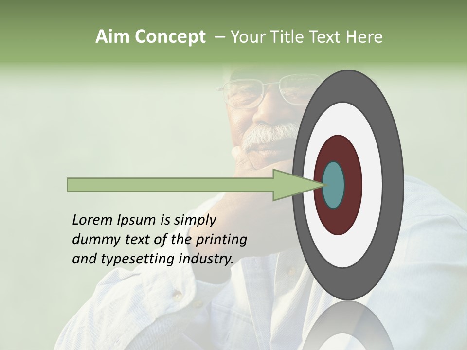 Camera Black One Person PowerPoint Template