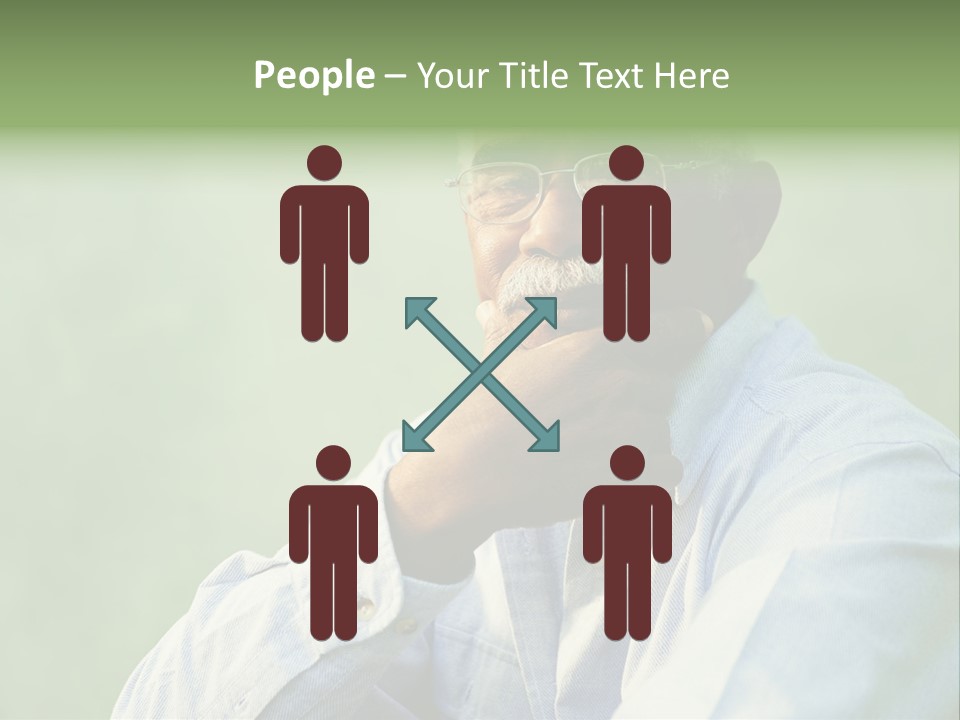 Camera Black One Person PowerPoint Template