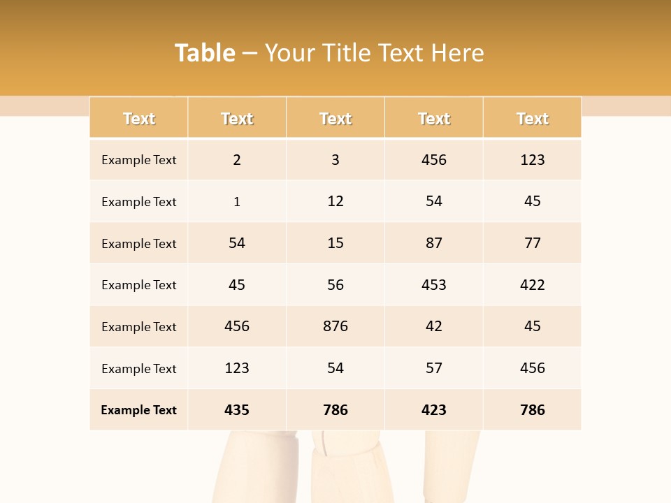 Health Isolated Statue PowerPoint Template