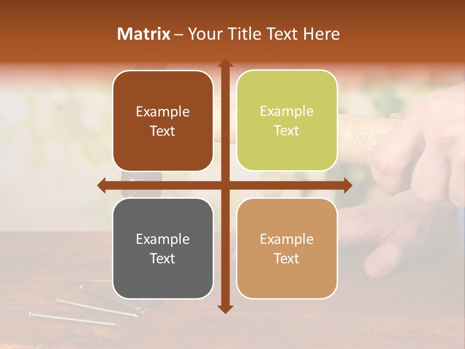 Repairman Nail Working PowerPoint Template