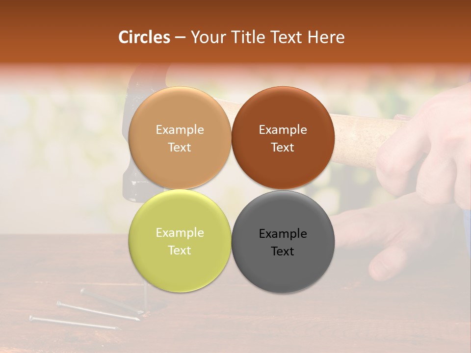 Repairman Nail Working PowerPoint Template
