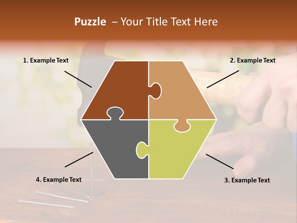 Repairman Nail Working PowerPoint Template