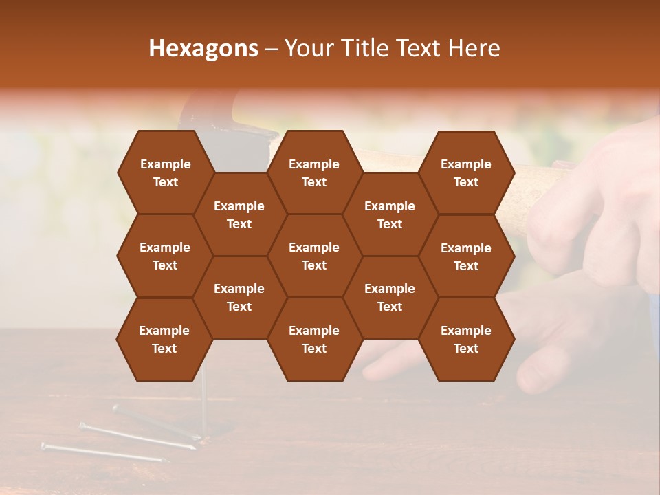 Repairman Nail Working PowerPoint Template