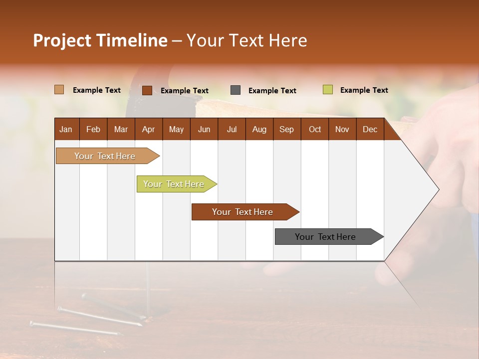 Repairman Nail Working PowerPoint Template