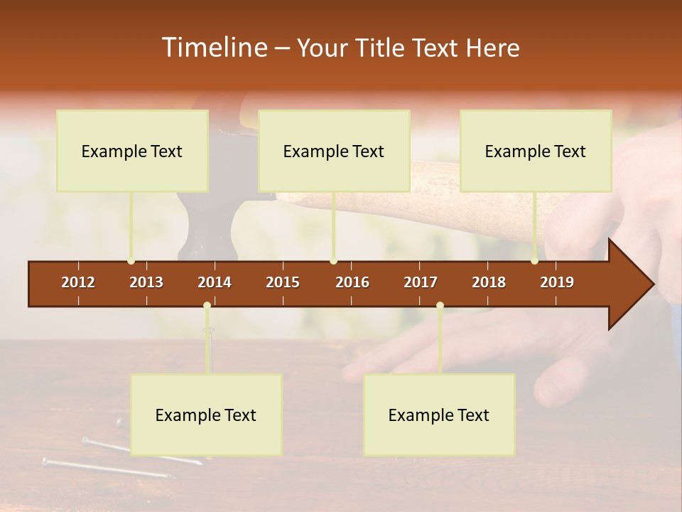 Repairman Nail Working PowerPoint Template