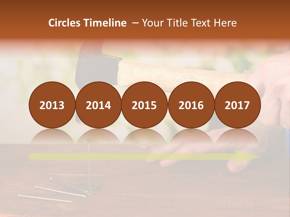 Repairman Nail Working PowerPoint Template