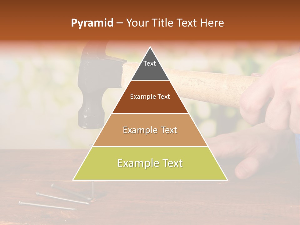 Repairman Nail Working PowerPoint Template