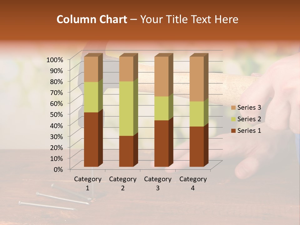 Repairman Nail Working PowerPoint Template