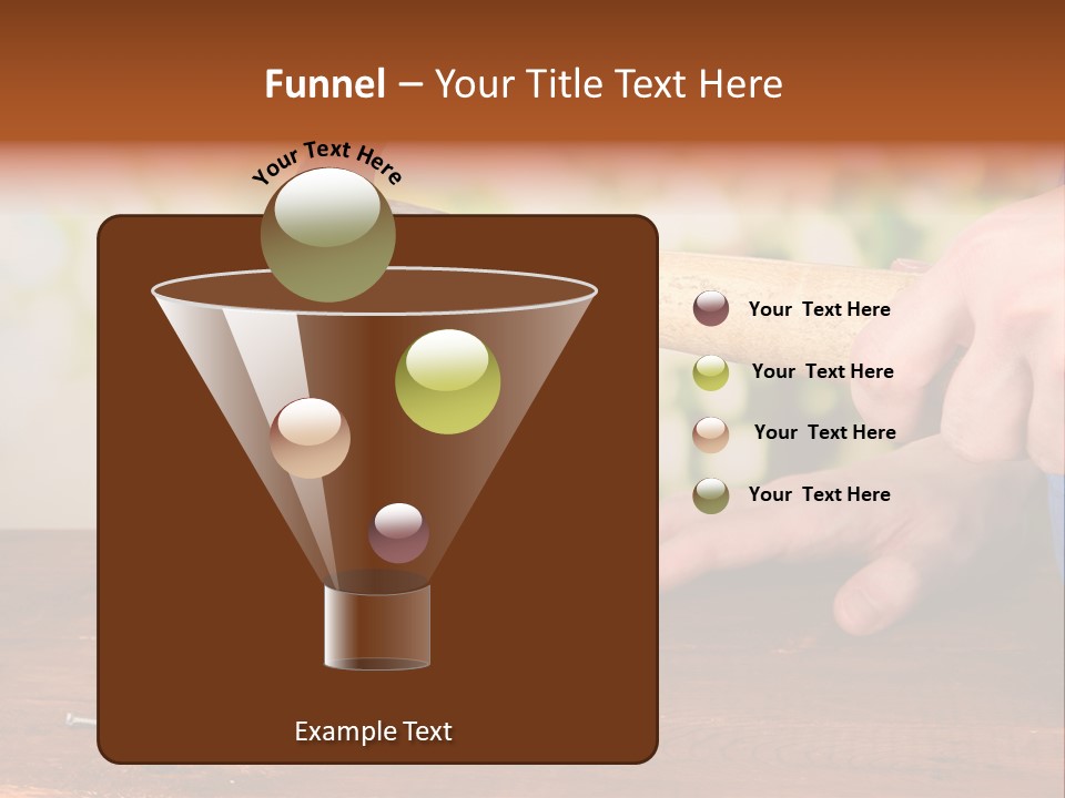 Repairman Nail Working PowerPoint Template