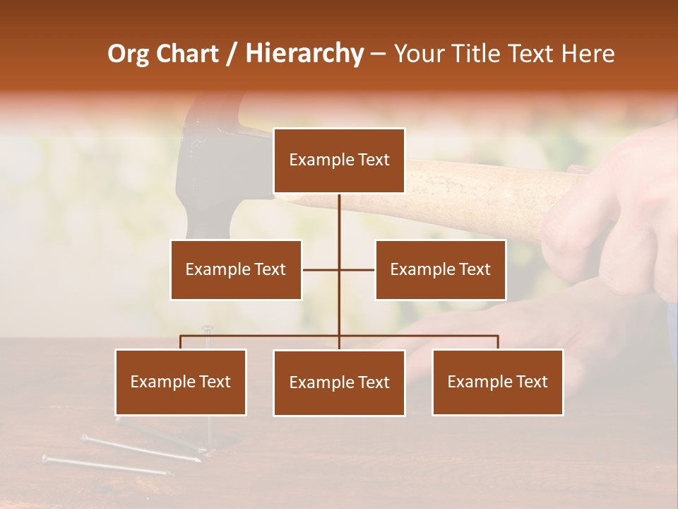 Repairman Nail Working PowerPoint Template