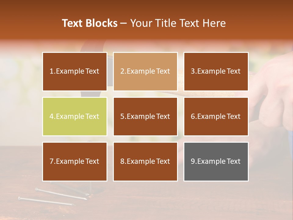 Repairman Nail Working PowerPoint Template