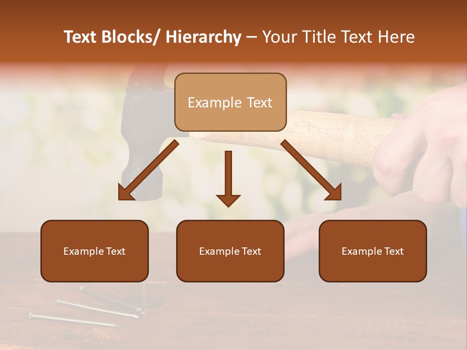Repairman Nail Working PowerPoint Template