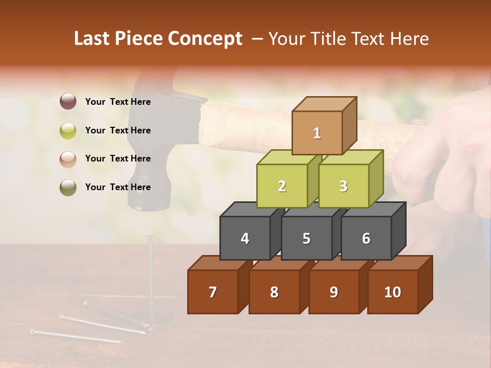 Repairman Nail Working PowerPoint Template