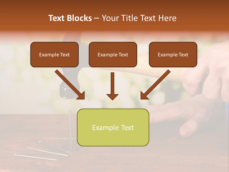 Repairman Nail Working PowerPoint Template