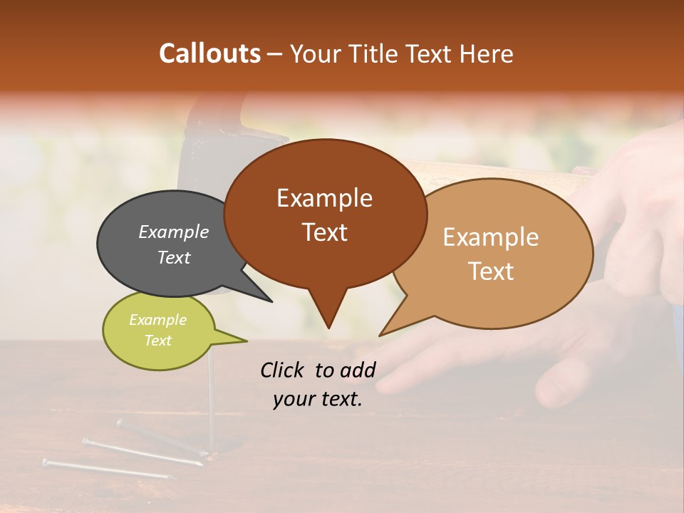 Repairman Nail Working PowerPoint Template