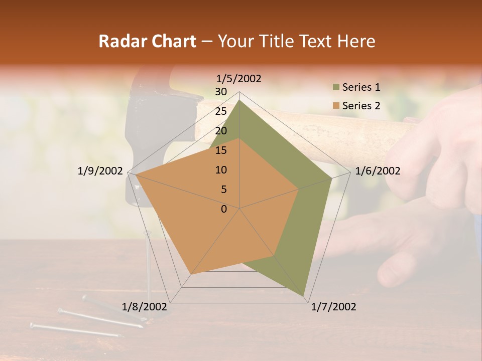 Repairman Nail Working PowerPoint Template