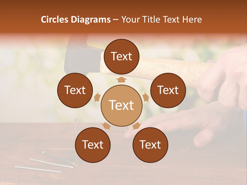 Repairman Nail Working PowerPoint Template