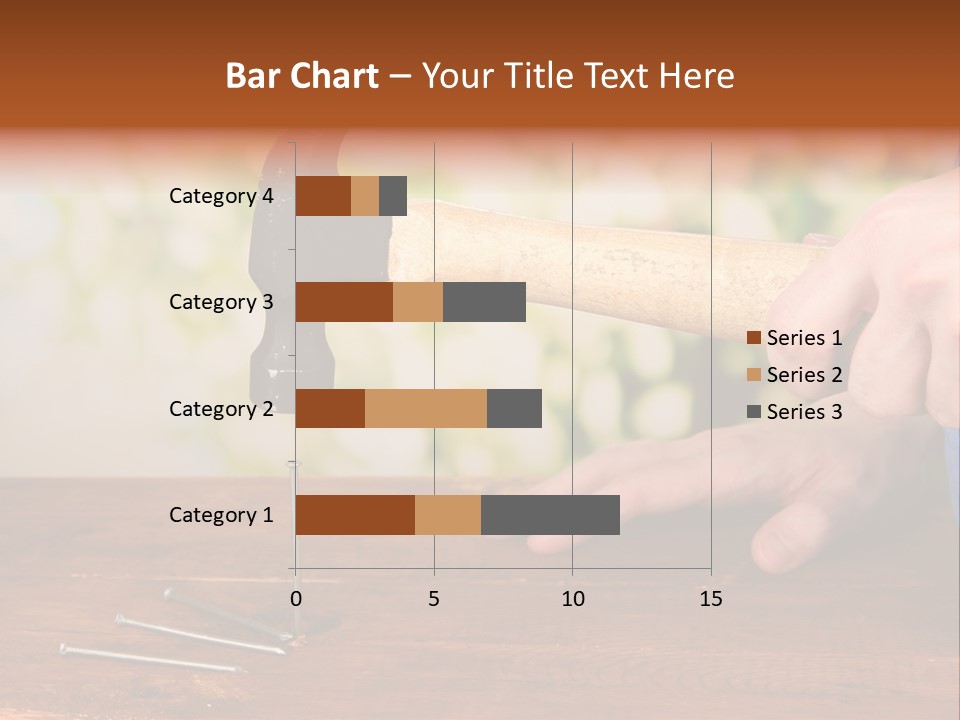 Repairman Nail Working PowerPoint Template