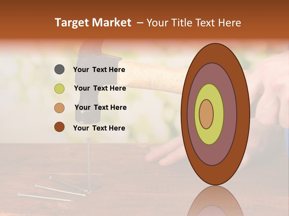 Repairman Nail Working PowerPoint Template