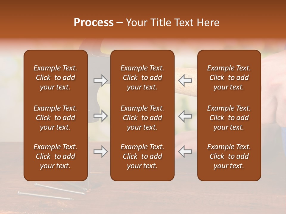 Repairman Nail Working PowerPoint Template